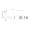 Kép 2/4 - ASIMETO 2 ponton mérő mérőcsőrös furatmikrométer skáladobos : 5 - 30 mm / 0,01 mm 203-01-0