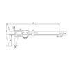 Kép 2/4 - MAHR 16 EWRI-V UNIVERSAL CALIPER SET, 8"/200MM, FLAT DEPTH ROD, 4118907