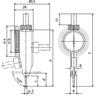 Kép 2/4 - MAHR Szögtapintós mérőóra órás : 0,5 mm / 0,01 mm 4306200