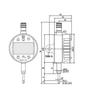 Kép 2/4 - MAHR 1086 RI, DIGITAL IND. 8MM STEM 12.5MM/0.5" RNG, .01MM/.0005" 4337134