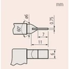 Kép 3/3 - MITUTOYO Pengés mikrométer skáladobos : 0 - 25 mm / 0,01 mm 122-161-10