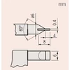 Kép 3/3 - MITUTOYO Pengés mikrométer skáladobos : 0 - 25 mm / 0,01 mm 122-141-10