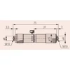 Kép 2/2 - MITUTOYO 2 ponton mérő rudas furatmikrométer skáladobos : 75 - 100 mm / 0,01 mm 133-144