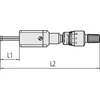 Kép 2/3 - MITUTOYO 3 ponton mérő furatmikrométer skáladobos : 3 - 4 mm / 0,001 mm 368-003