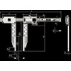 Kép 3/4 - MITUTOYO Szénszálas tolómérő hosszúpofával digitális 0 - 2000 mm / 0,01 mm IP66 552-154-10
