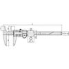 Kép 4/4 - MITUTOYO Tolómérő tűrésméréshez digitális 0 - 150 mm / 0,01 mm szögletes mélységmérő 573-182-30