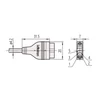 Kép 4/4 - MITUTOYO Digimatic 2 m lapos 10-tűs adatkábel D modell ID-H/ID-F mérőórákhoz 965014