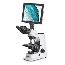 KERN Digitális mikroszkóp trinokulár tubus okulár HWF 10×/∅ 18 mm/ objektív 4×/10×/40×/100×/ nagyítás: 1000x/ LED világitás OBL 137T241 KERN Digitális mikroszkóp trinokulár tubus okulár HWF 10×/∅ 18 mm/ objektív 4×/10×/40×/100×/ nagyítás: 1000x/ LED világitás OBL 137T241