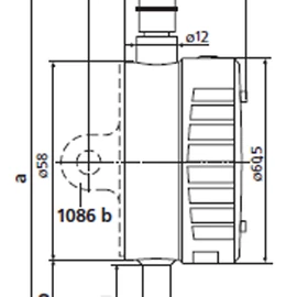 MAHR 1086 b Füles hátlap, függőleges 4337421