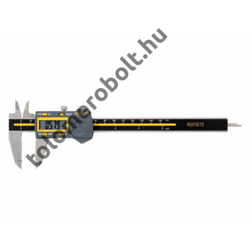 ASIMETO Tolómérő digitális 0 - 150 mm / 0,01 mm szögletes mélységmérő 307-06-4