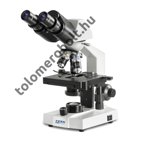 KERN Fény mikroszkóp binokulár tubus okulár WF 10×/∅ 18 mm/ objektív 4×/10×/40×/ nagyítás: 400x/ LED világitás OBS 106