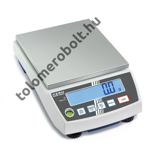 KERN Precíziós mérleg Max 6 kg: d=1 g PCB 6000-0