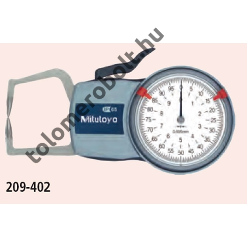MITUTOYO Karos vastagságmérő belső méréshez órás : 0 - 20 mm / 0,01 mm / karkinyúlás: 85 mm IP65 209-404