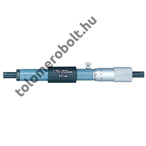 MITUTOYO 2 ponton mérő rudas furatmikrométer skáladobos : 175 - 200 mm / 0,01 mm 133-148
