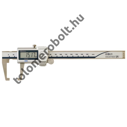 MITUTOYO Tolómérő befelé álló csőrrel digitális 0 - 150 mm / 0,01 mm görgővel IP67 573-651-20